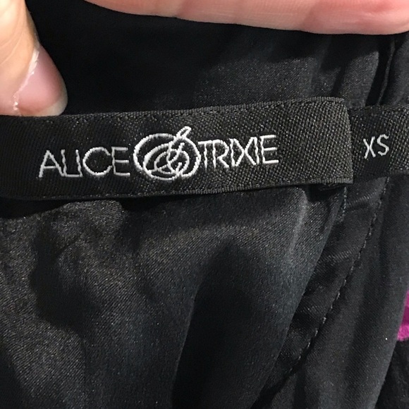 EUC Alice & Trixie Electric Pink and Mod Mosaic Print 100% Silk Dress Size XS - Picture 8 of 9